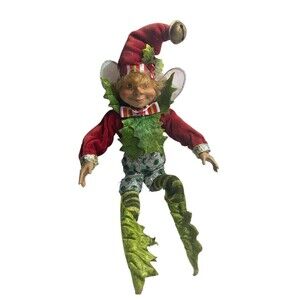 Mark Roberts Christmas Hollyleaf Pixie Small 12” Ltd Ed. No Box Whimsical Elf